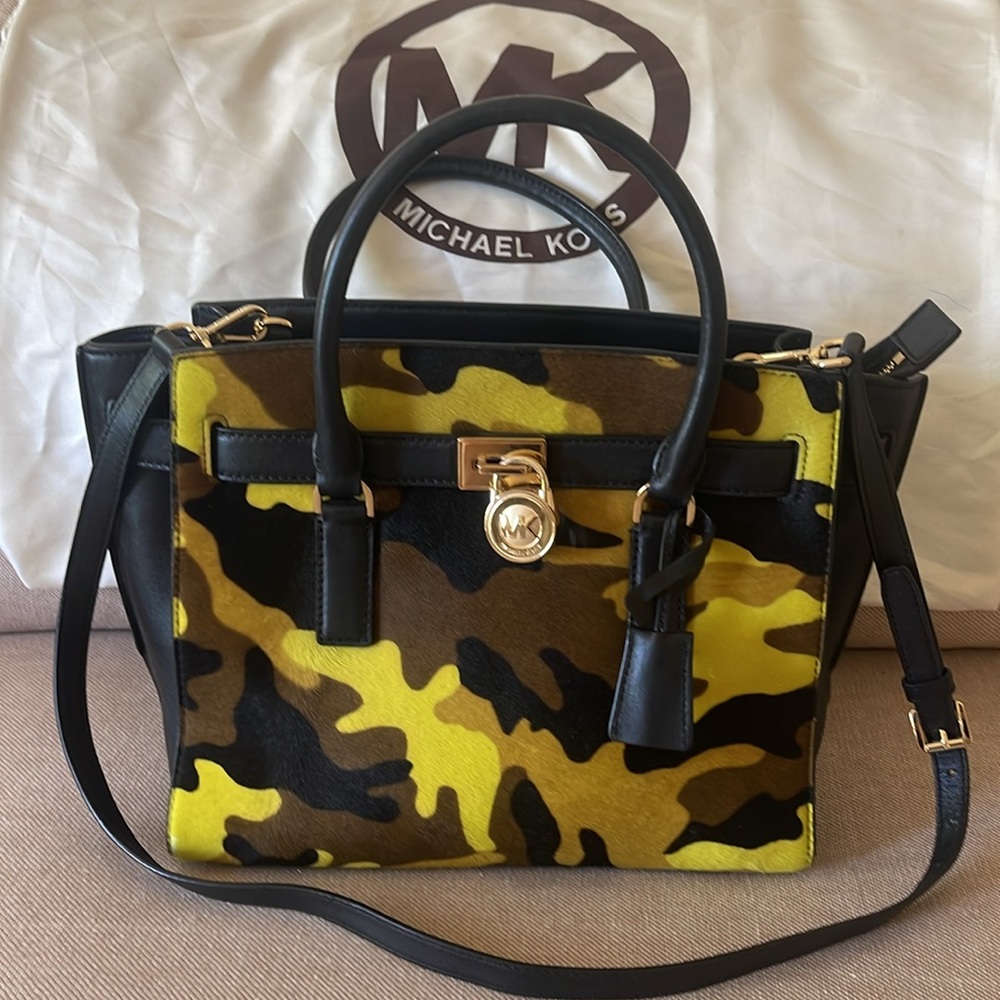 NWOT Michael Kors Hamilton Traveler w/ Calf hair/Handbag/Shoulder/Crossbody